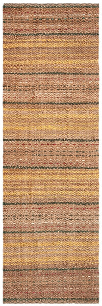 Safavieh Natural Fiber Nf202B Natural / Gold Striped Area Rug