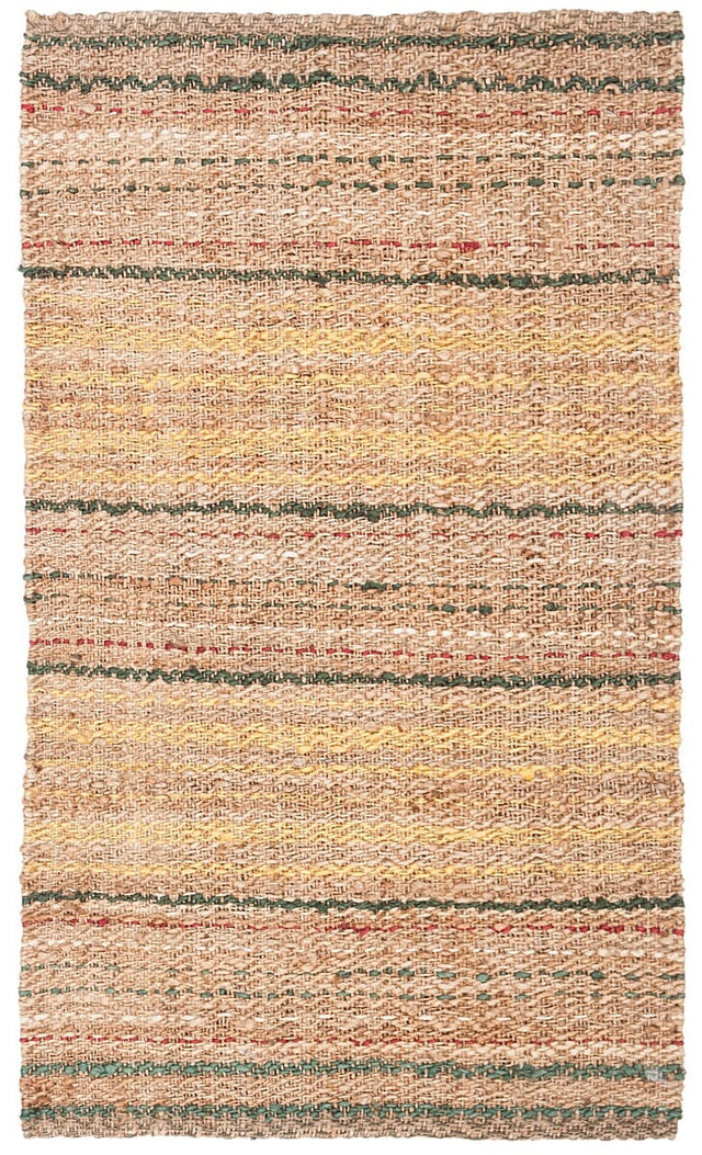 Safavieh Natural Fiber Nf202B Natural / Gold Striped Area Rug