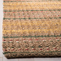 Safavieh Natural Fiber Nf202B Natural / Gold Striped Area Rug