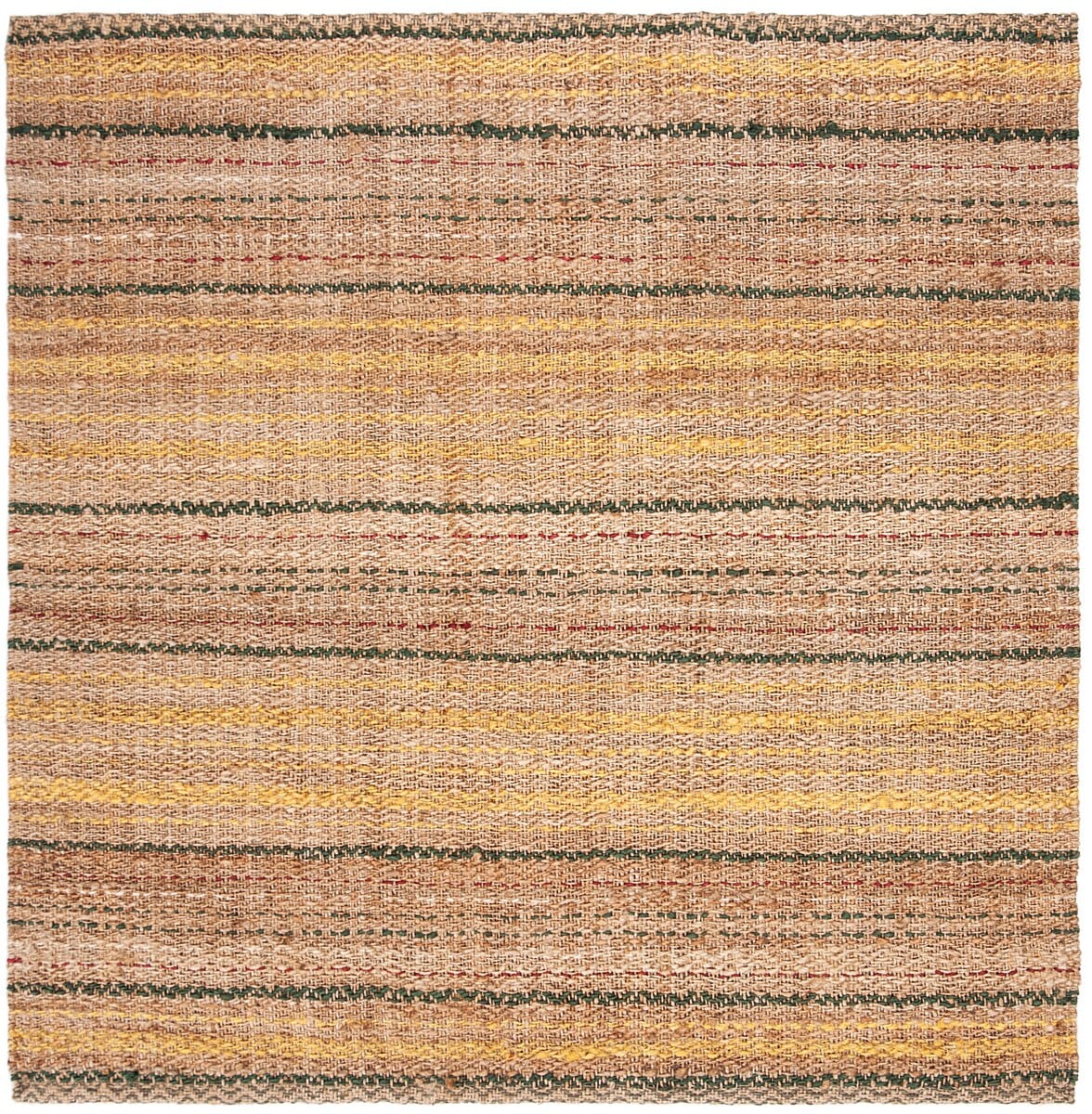 Safavieh Natural Fiber Nf202B Natural / Gold Striped Area Rug