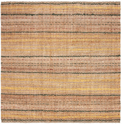 Safavieh Natural Fiber Nf202B Natural / Gold Striped Area Rug