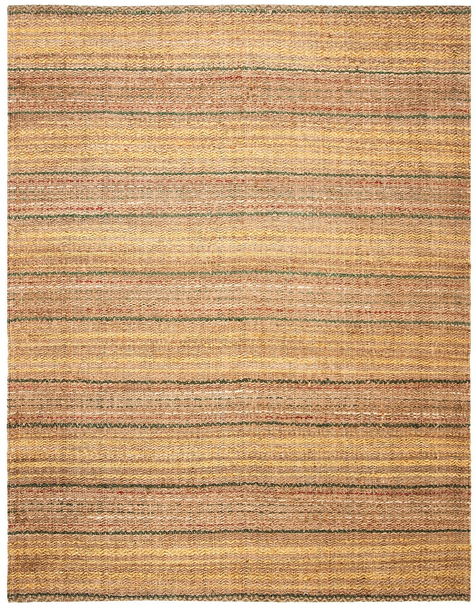 Safavieh Natural Fiber Nf202B Natural / Gold Striped Area Rug