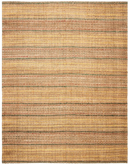 Safavieh Natural Fiber Nf202B Natural / Gold Striped Area Rug