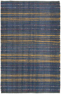 Safavieh Natural Fiber Nf202M Blue / Gold Striped Area Rug