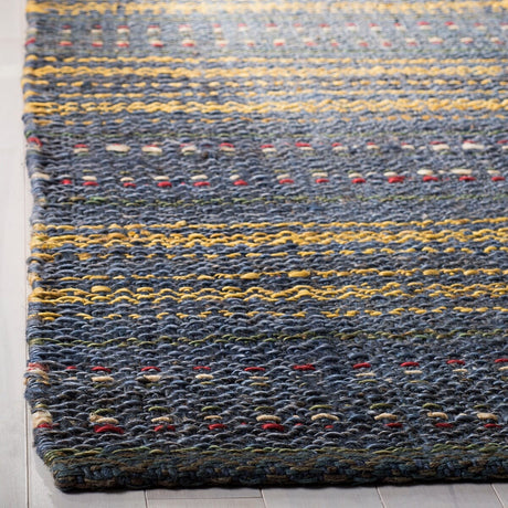 Safavieh Natural Fiber Nf202M Blue/Gold Rug.