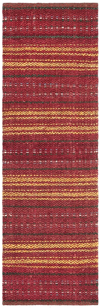 Safavieh Natural Fiber Nf202Q Red / Gold Striped Area Rug