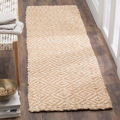 Safavieh Natural Fiber Nf261A Ivory / Natural Geometric Area Rug