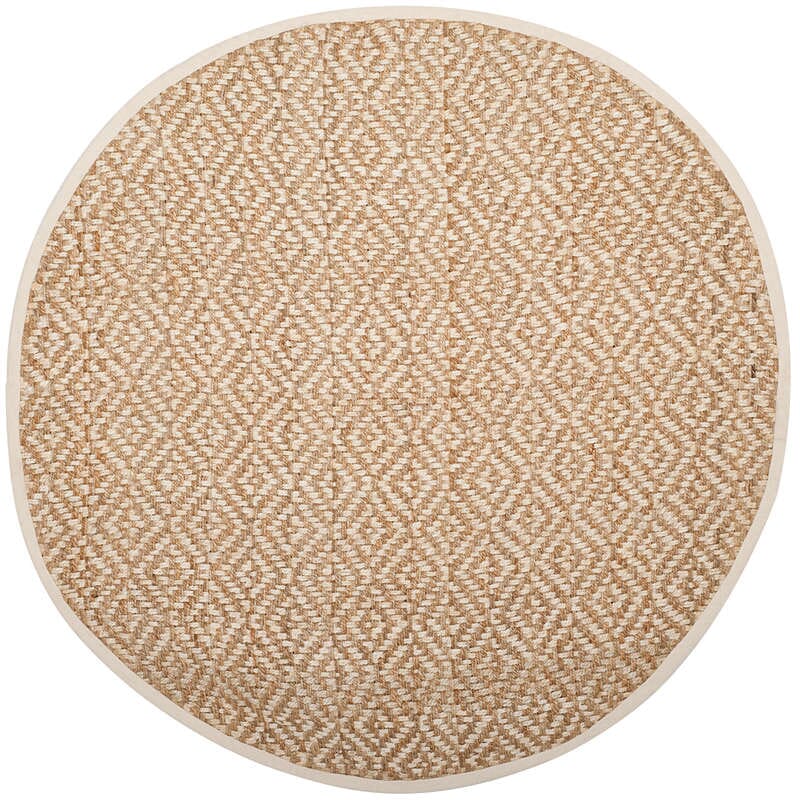 Safavieh Natural Fiber Nf261A Ivory / Natural Geometric Area Rug