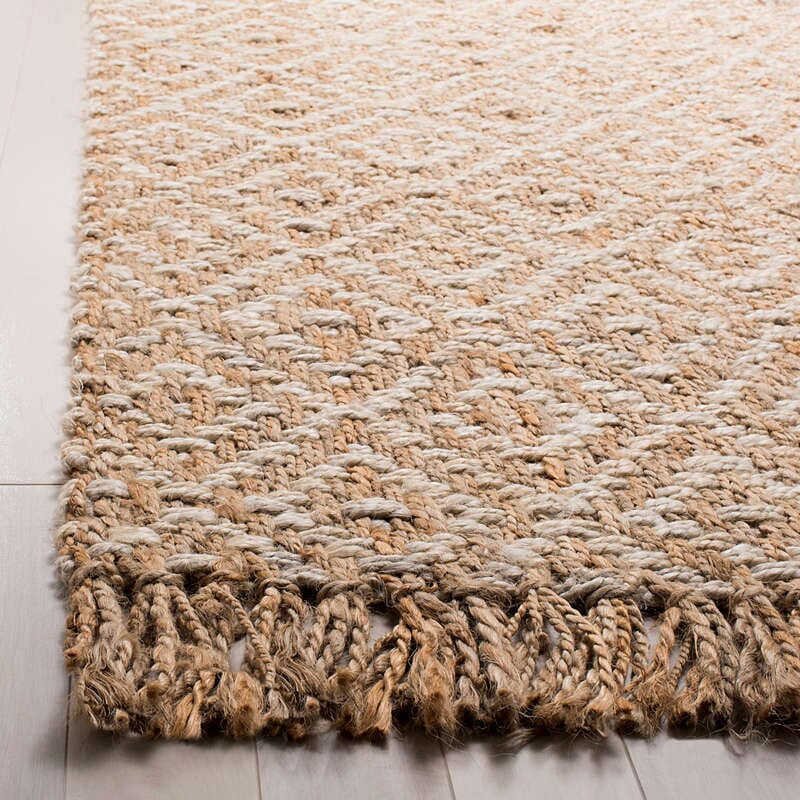 Safavieh Natural Fiber Nf266A Ivory / Natural Geometric Area Rug