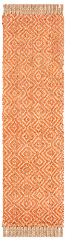 Safavieh Natural Fiber Nf266B Orange / Natural Geometric Area Rug