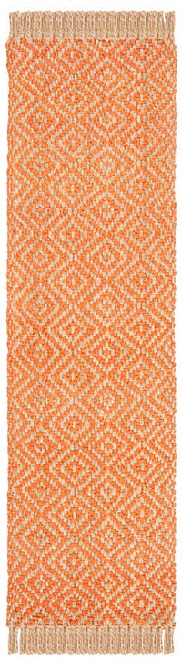 Safavieh Natural Fiber Nf266B Orange / Natural Geometric Area Rug