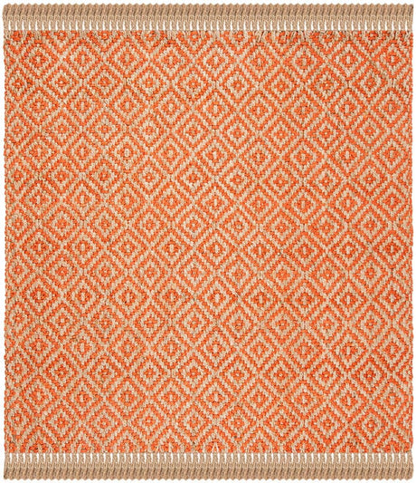 Safavieh Natural Fiber Nf266B Orange / Natural Rugs.