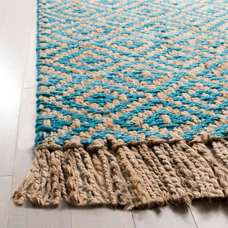 Safavieh Natural Fiber Nf266C Turquoise / Natural Rugs.