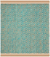 Safavieh Natural Fiber Nf266C Turquoise / Natural Rugs.