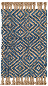 Safavieh Natural Fiber Nf266D Tropical Blue / Natural Rugs.