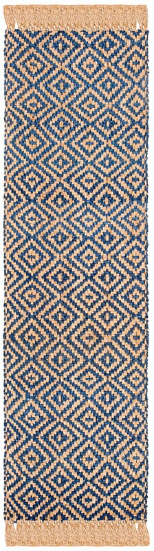 Safavieh Natural Fiber Nf266D Tropical Blue / Natural Rugs.