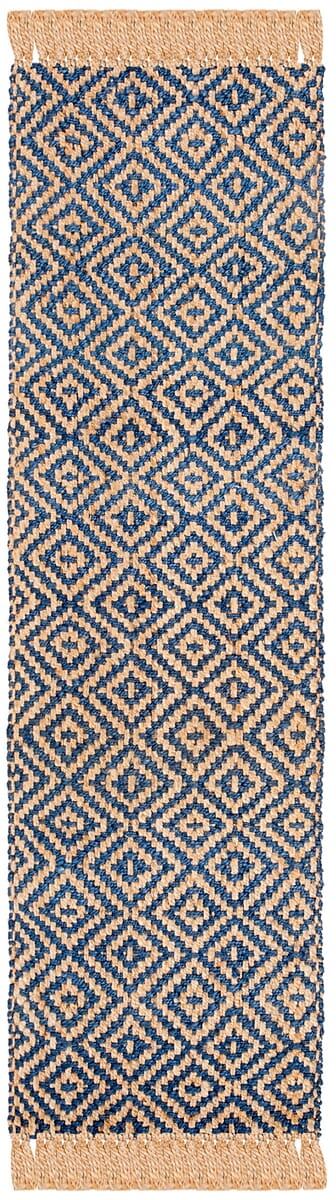 Safavieh Natural Fiber Nf266D Tropical Blue / Natural Geometric Area Rug