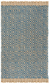 Safavieh Natural Fiber Nf266D Tropical Blue / Natural Rugs.