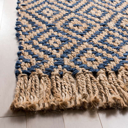 Safavieh Natural Fiber Nf266D Tropical Blue / Natural Geometric Area Rug