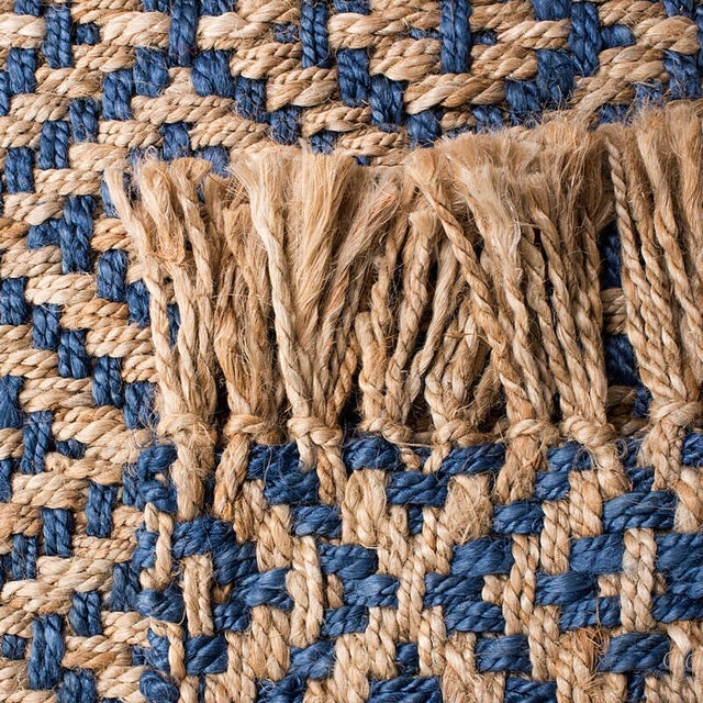 Safavieh Natural Fiber Nf266D Tropical Blue / Natural Rugs.