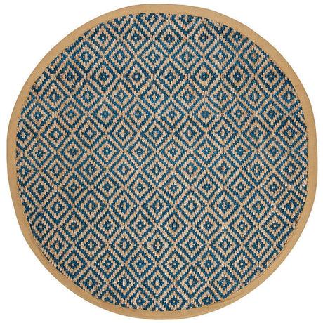 Safavieh Natural Fiber Nf266D Tropical Blue / Natural Rugs.