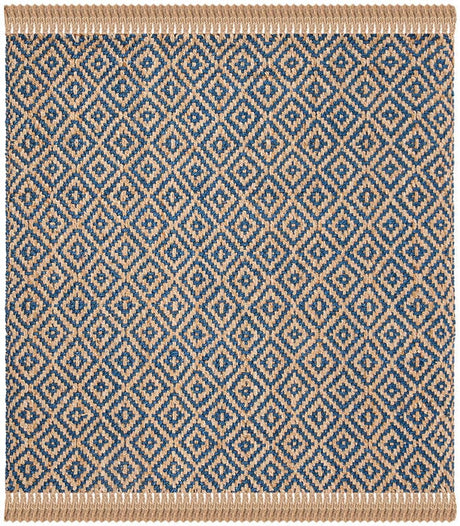 Safavieh Natural Fiber Nf266D Tropical Blue / Natural Rugs.