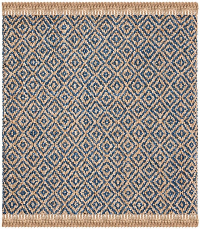 Safavieh Natural Fiber Nf266D Tropical Blue / Natural Rugs.