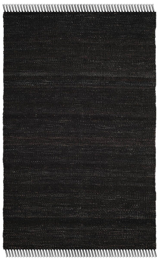 Safavieh Natural Fiber Nf368D Black Solid Color Area Rug