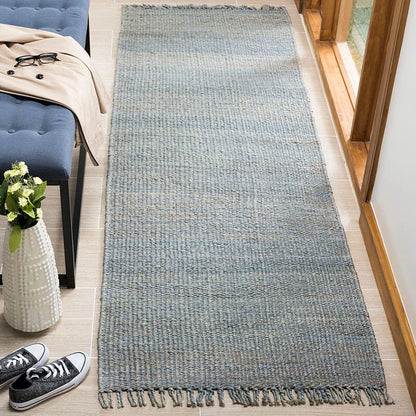 Safavieh Natural Fiber Nf368E Blue Solid Color Area Rug