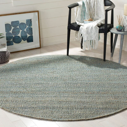 Safavieh Natural Fiber Nf368E Blue Solid Color Area Rug