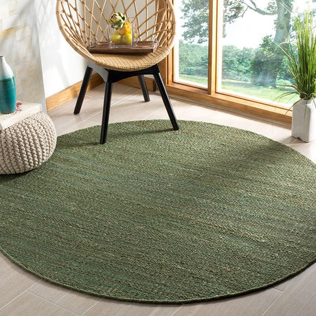 Safavieh Natural Fiber Nf368G Green Rug.