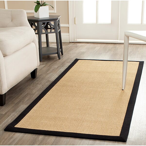 Safavieh Natural Fiber Nf441A Maize / Black Rugs.