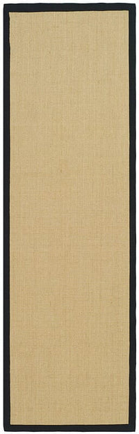 Safavieh Natural Fiber Nf441A Maize / Black Solid Color Area Rug