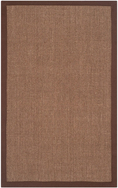 Safavieh Natural Fiber Nf441C Brown / Brown Solid Color Area Rug