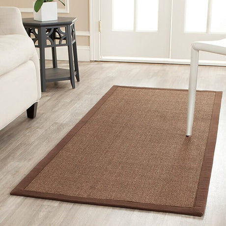 Safavieh Natural Fiber Nf441C Brown / Brown Solid Color Area Rug