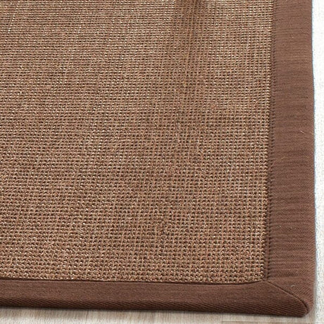 Safavieh Natural Fiber Nf441C Brown / Brown Solid Color Area Rug