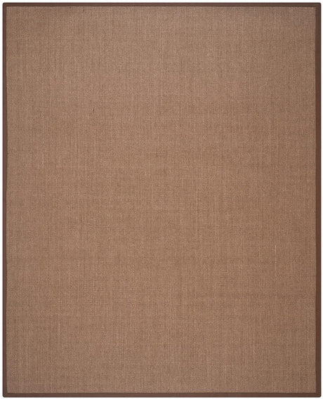 Safavieh Natural Fiber Nf441C Brown / Brown Solid Color Area Rug