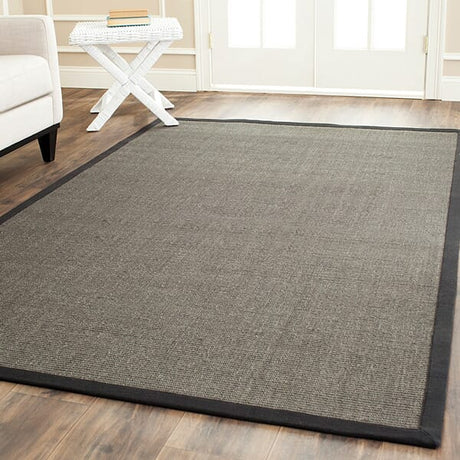 Safavieh Natural Fiber nf441d Charcoal / Charcoal Rugs.