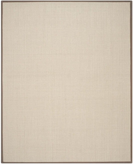 Safavieh Natural Fiber Nf441F Taupe / Light Brown Solid Color Area Rug