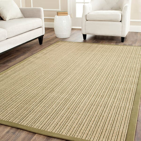 Safavieh Natural Fiber nf442a Green Rugs.