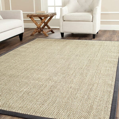 Safavieh Natural Fiber Nf443B Marble / Grey Rugs.