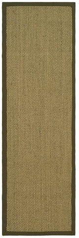 Safavieh Natural Fiber nf443c Natural / Green Rugs.