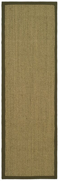 Safavieh Natural Fiber Nf443C Natural / Green Natural Fiber Area Rug