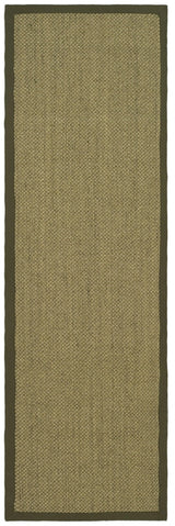 Safavieh Natural Fiber nf443c Natural / Green Rugs.
