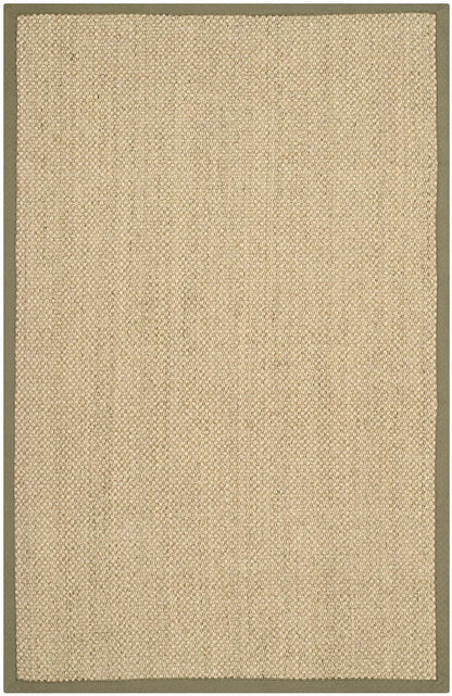 Safavieh Natural Fiber nf443c Natural / Green Natural Fiber Area Rug