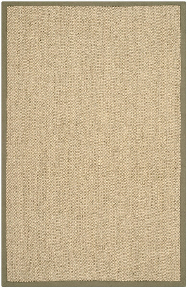 Safavieh Natural Fiber nf443c Natural / Green Natural Fiber Area Rug