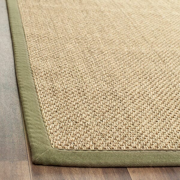 Safavieh Natural Fiber nf443c Natural / Green Natural Fiber Area Rug