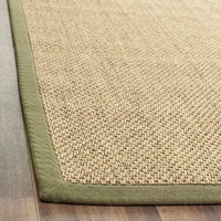 Safavieh Natural Fiber nf443c Natural / Green Natural Fiber Area Rug