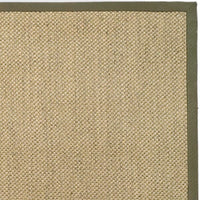 Safavieh Natural Fiber nf443c Natural / Green Natural Fiber Area Rug