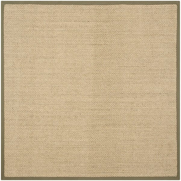 Safavieh Natural Fiber nf443c Natural / Green Natural Fiber Area Rug